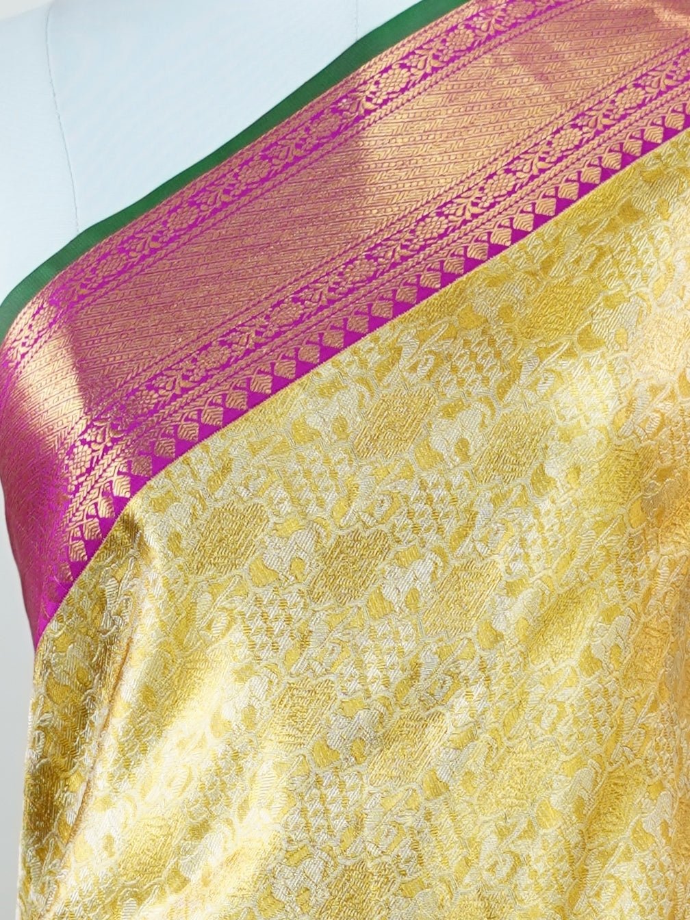 Kanchipuram Silk  100% Pure Silk  - Manoranjitham Weaves - Handloom Store