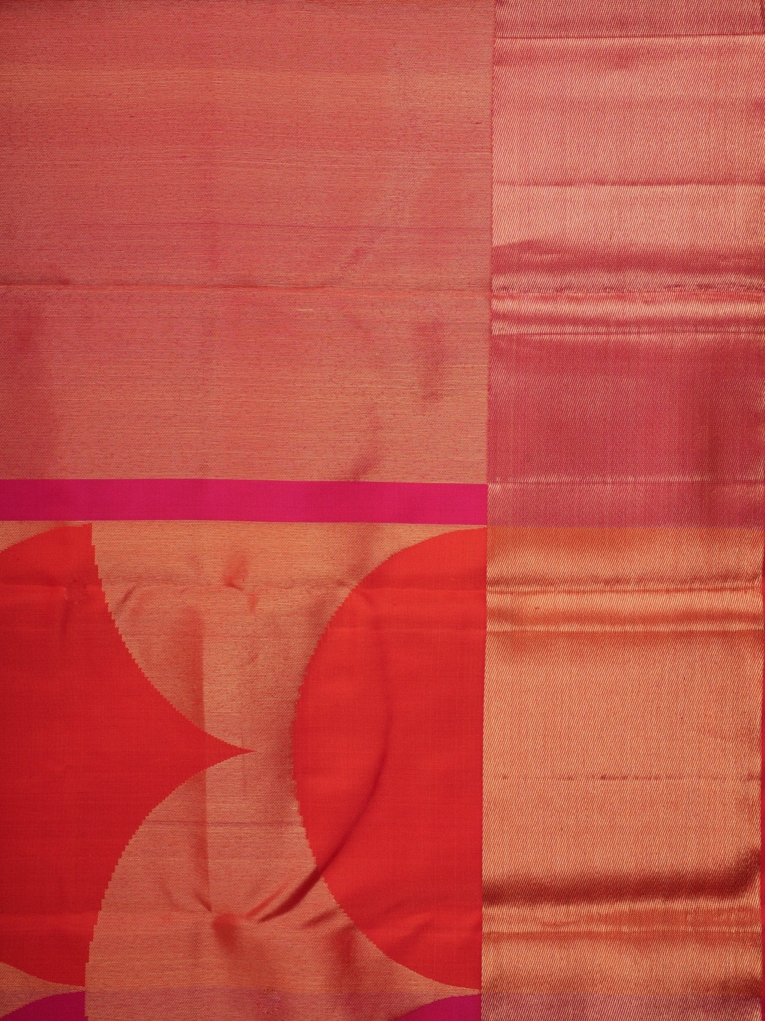 Kanchipuram Silk Red 100% Pure Silk  Manoranjitham Weaves - Handloom Store