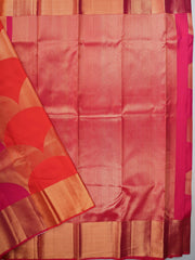 Kanchipuram Silk Red 100% Pure Silk  Manoranjitham Weaves - Handloom Store