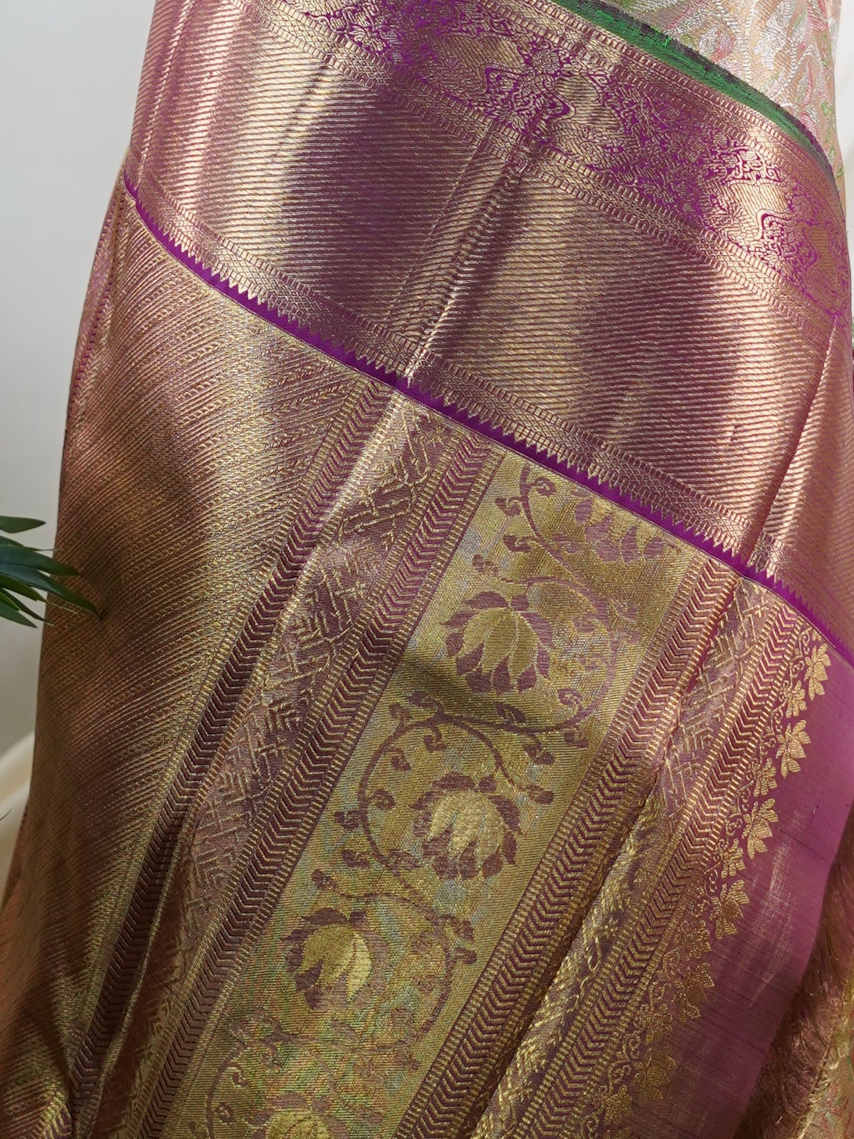 Kanchipuram Silk Sand Stone 100% Pure Silk  - Manoranjitham Weaves - Handloom Store