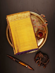 Kanchipuram Silk Gold tissue 100% Pure Silk  Manoranjitham Weaves - Handloom Store