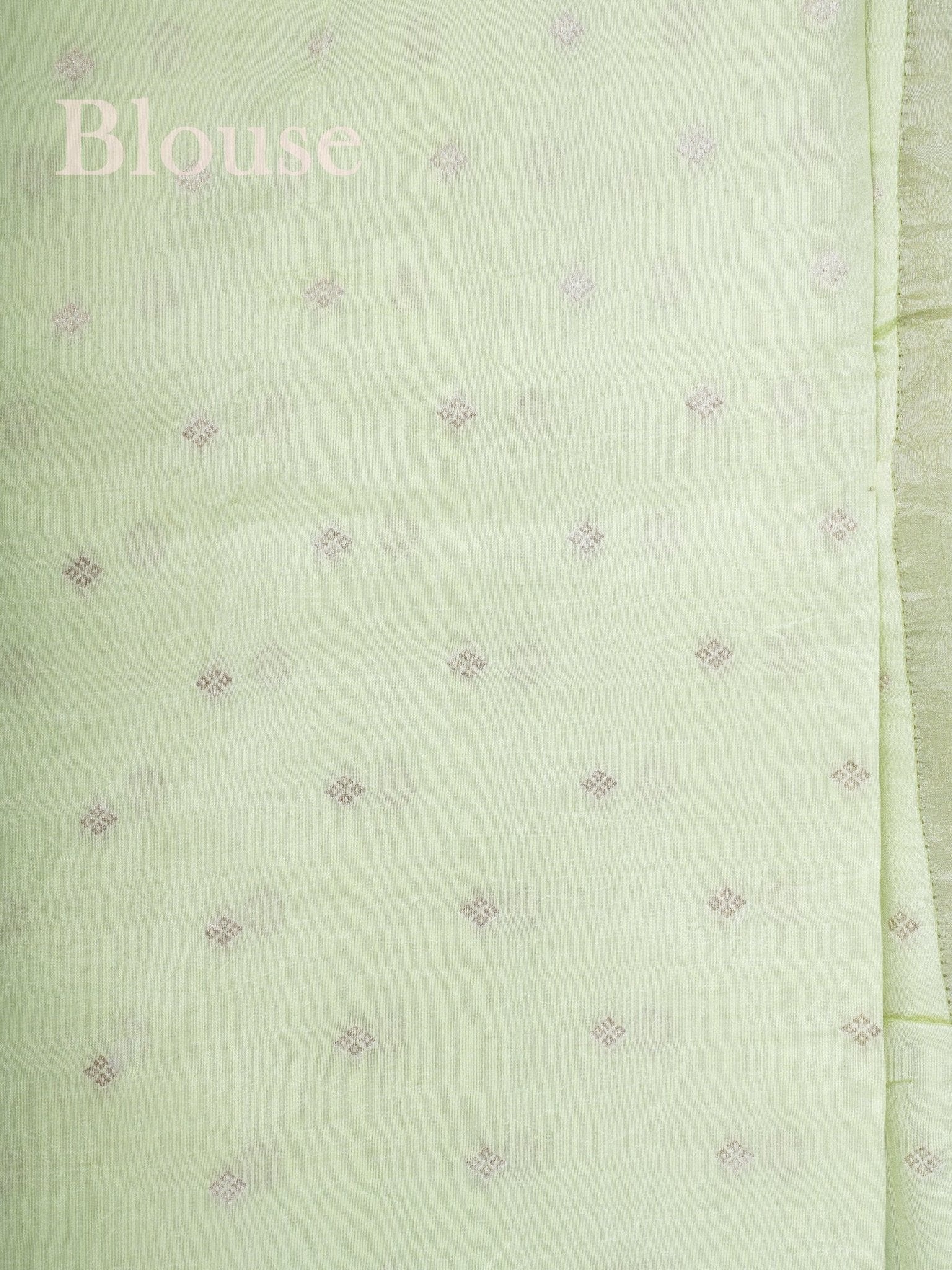 Katan Pista Green Tissue Manoranjitham Weaves - Handloom Store