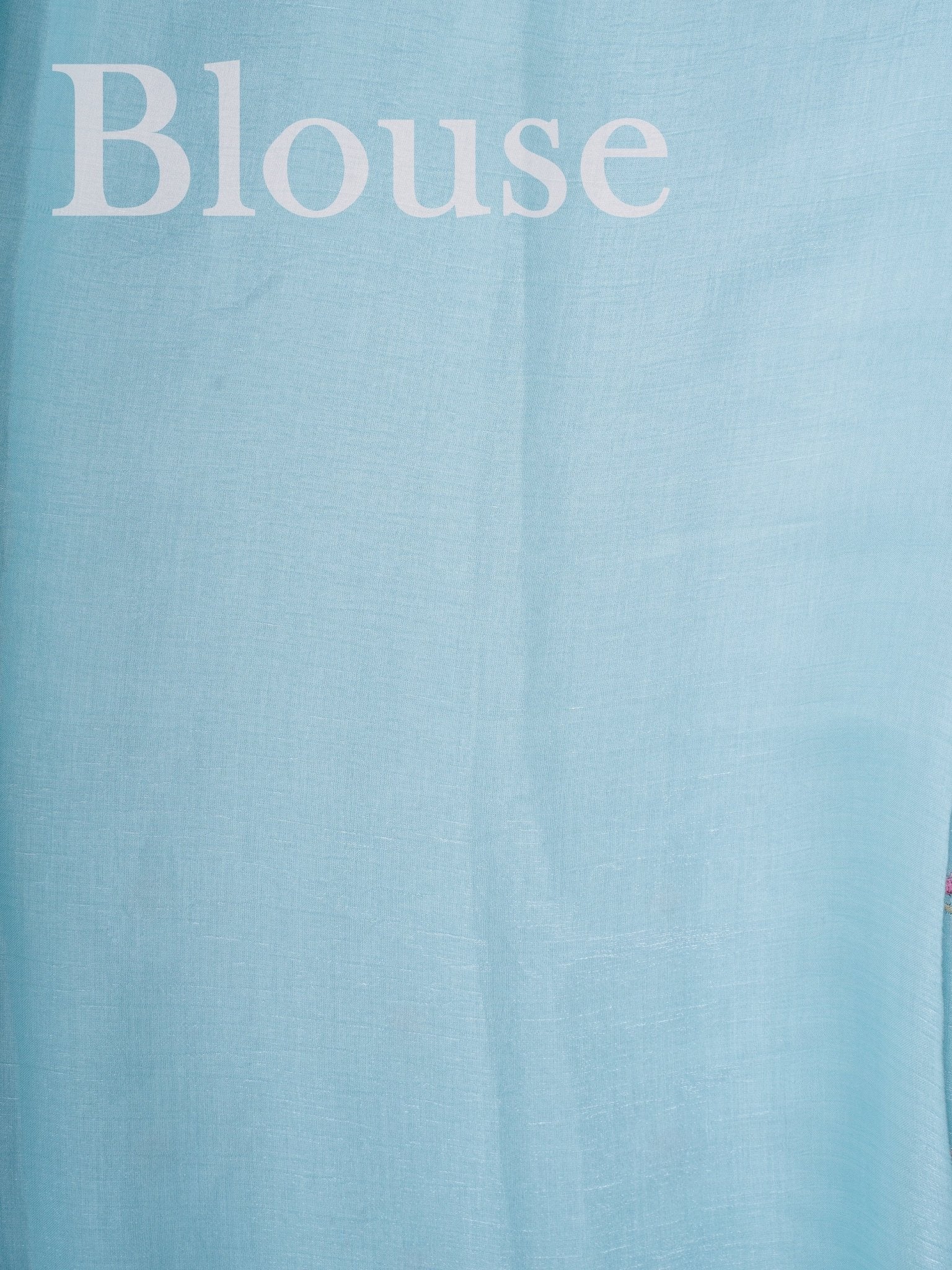 Katan Blue Glass Tissue Manoranjitham Weaves - Handloom Store