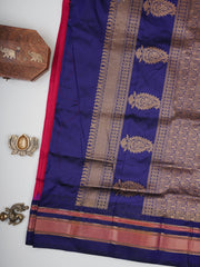 Narayanpet Megenta 100% Pure Silk  Manoranjitham Weaves - Handloom Store
