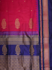 Narayanpet Megenta 100% Pure Silk  Manoranjitham Weaves - Handloom Store