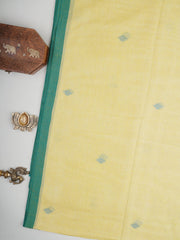 Cotton Yellow  100% Pure Cotton Manoranjitham Weaves - Handloom Store