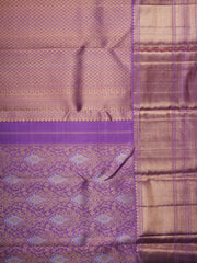Kanchipuram Silk Violet 100% Pure Silk  Manoranjitham Weaves - Handloom Store