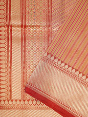 Katan Onion Peach 100% Pure Katan Silk Manoranjitham Weaves - Handloom Store