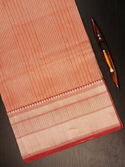 Katan Onion Peach 100% Pure Katan Silk Manoranjitham Weaves - Handloom Store