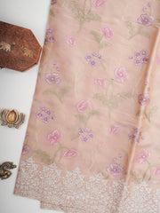 Katan Tan Glass Tissue Manoranjitham Weaves - Handloom Store