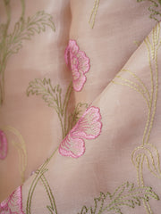 Katan Tan Glass Tissue Manoranjitham Weaves - Handloom Store