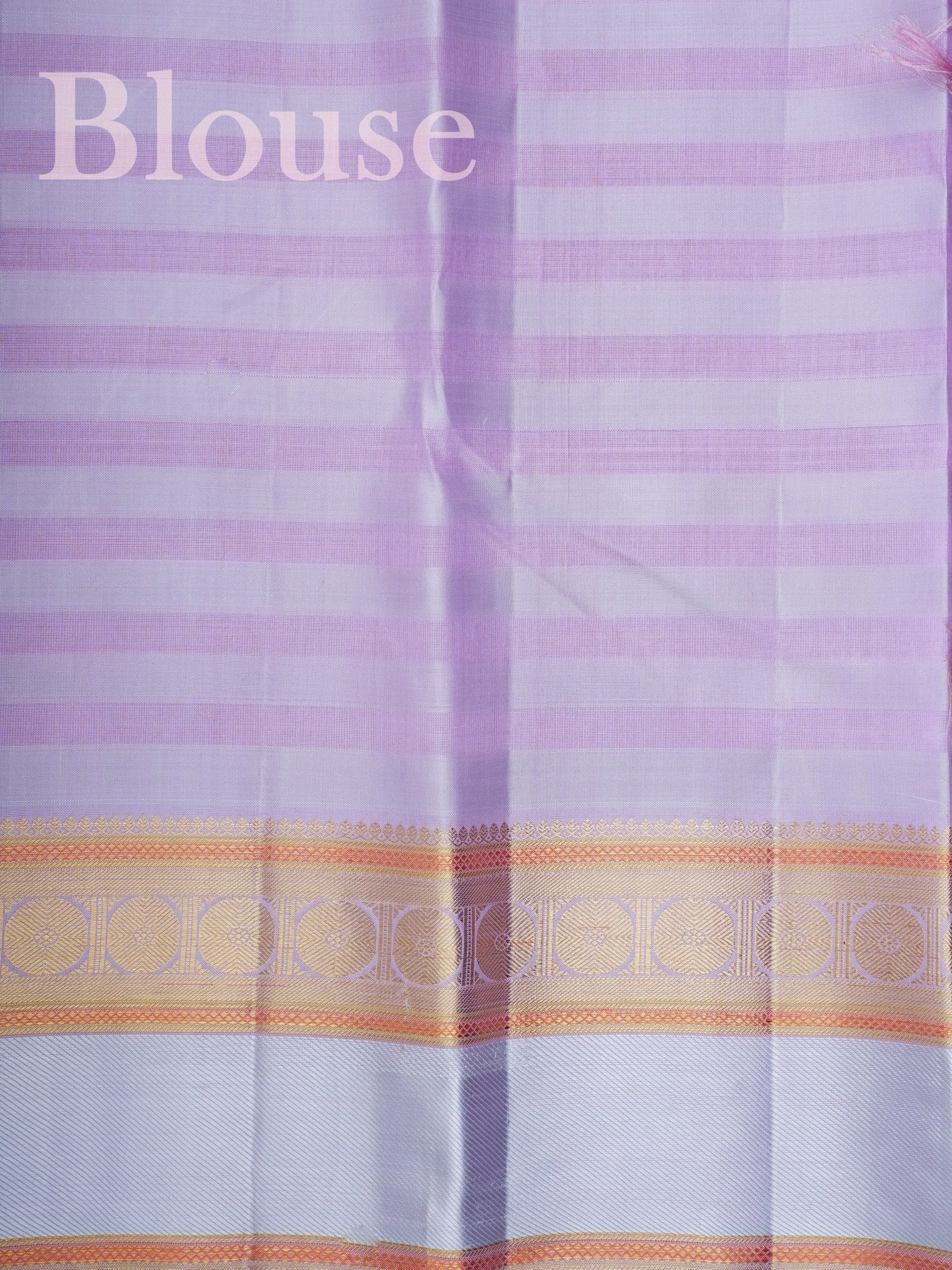 Kanchipuram Silk Lavander 100% Pure Silk  - Manoranjitham Weaves - Handloom Store