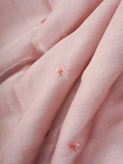 Katan Peach Glass Tissue Manoranjitham Weaves - Handloom Store