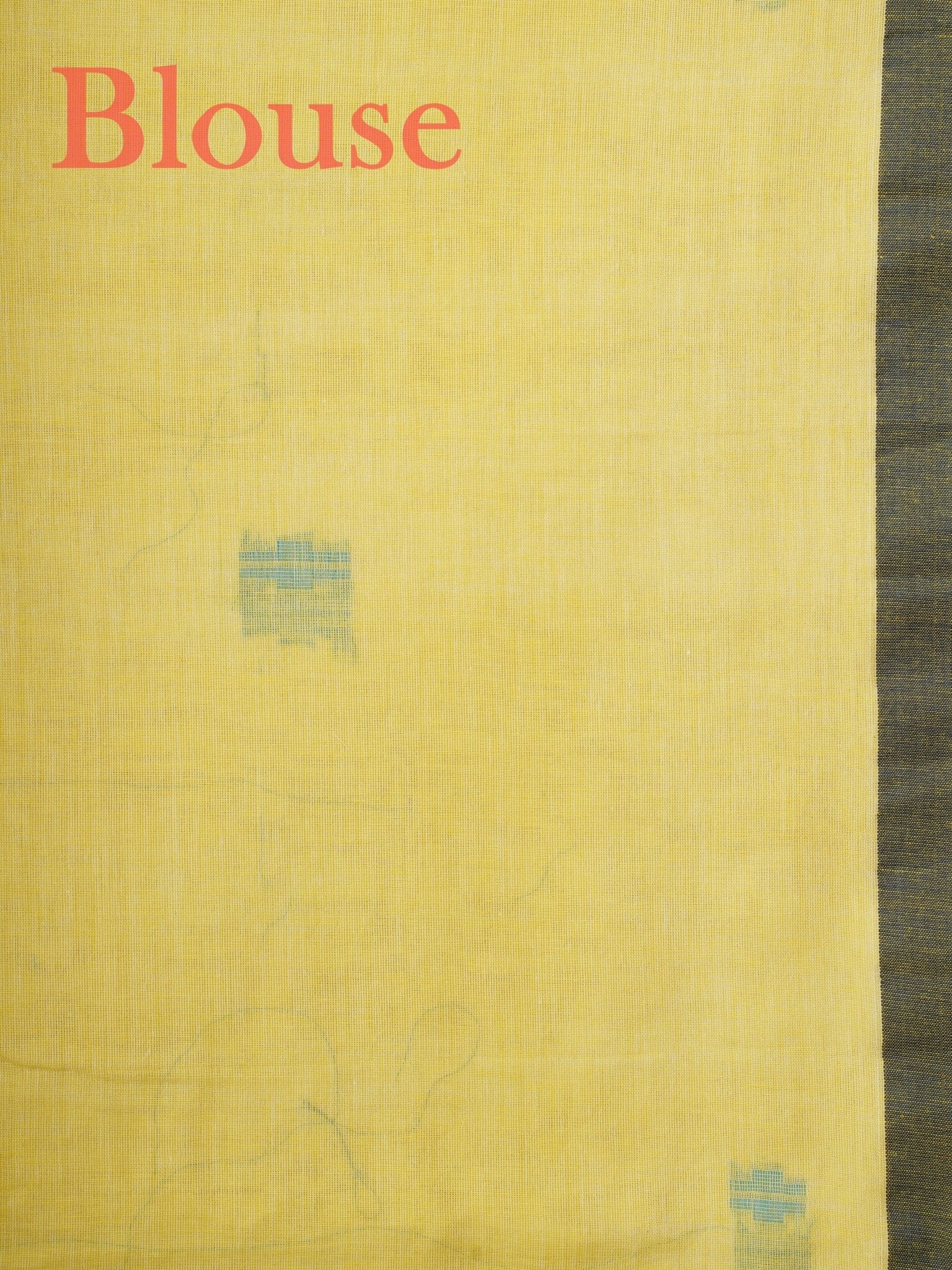 Cotton Yellow  100% Pure Cotton Manoranjitham Weaves - Handloom Store