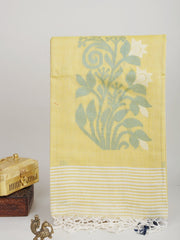 Cotton Yellow  100% Pure Cotton Manoranjitham Weaves - Handloom Store
