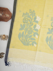 Cotton Yellow  100% Pure Cotton Manoranjitham Weaves - Handloom Store