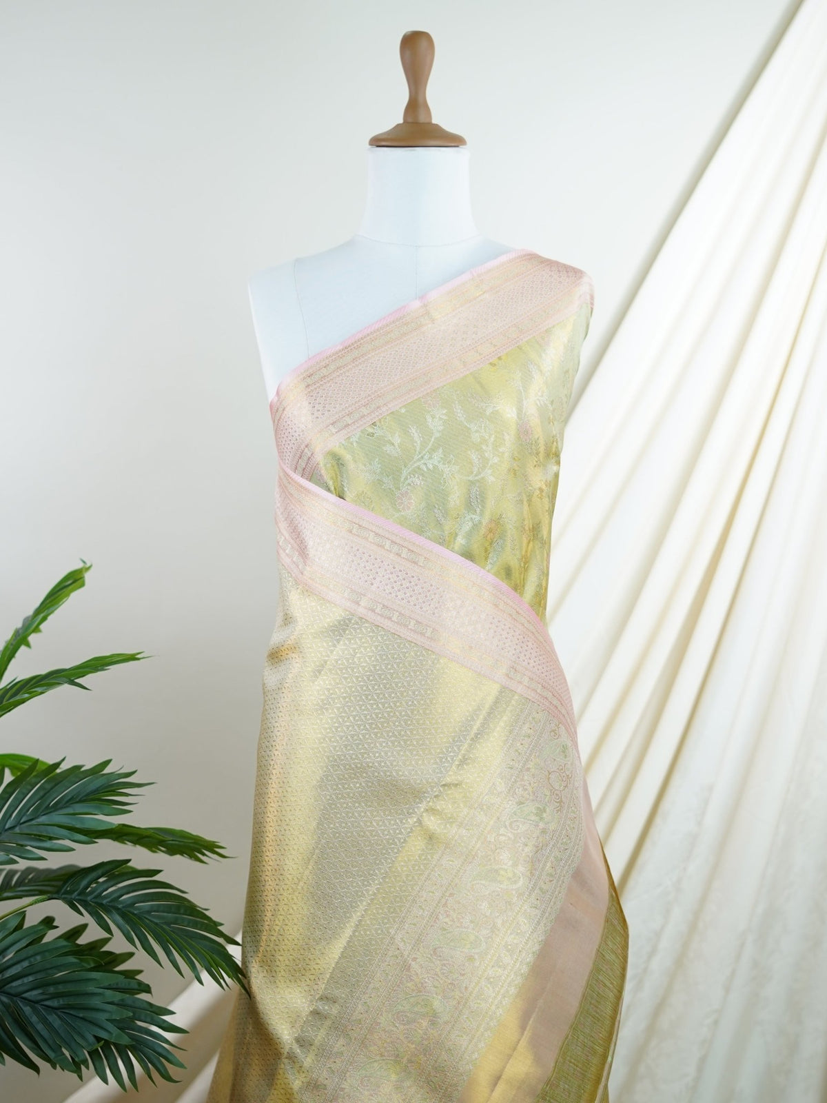 Kanchipuram Silk  100% Pure Silk  - Manoranjitham Weaves - Handloom Store