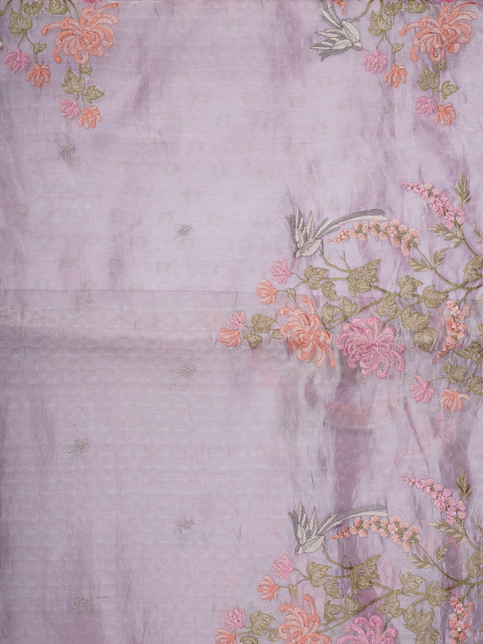 Katan Lilac Tissue Manoranjitham Weaves - Handloom Store