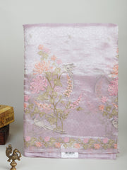 Katan Lilac Tissue Manoranjitham Weaves - Handloom Store