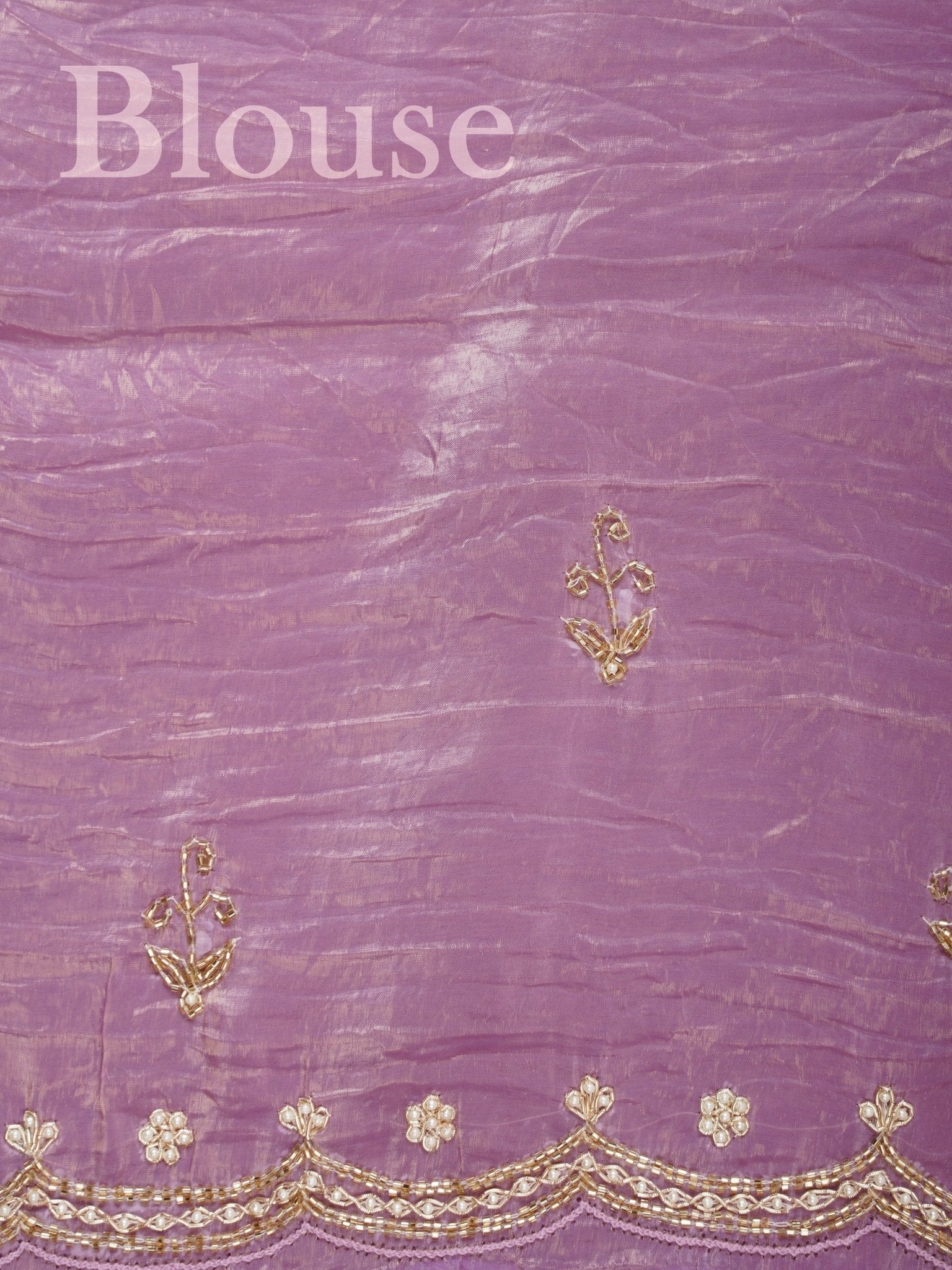 Semi Organza Mauve Semi Organza Manoranjitham Weaves - Handloom Store