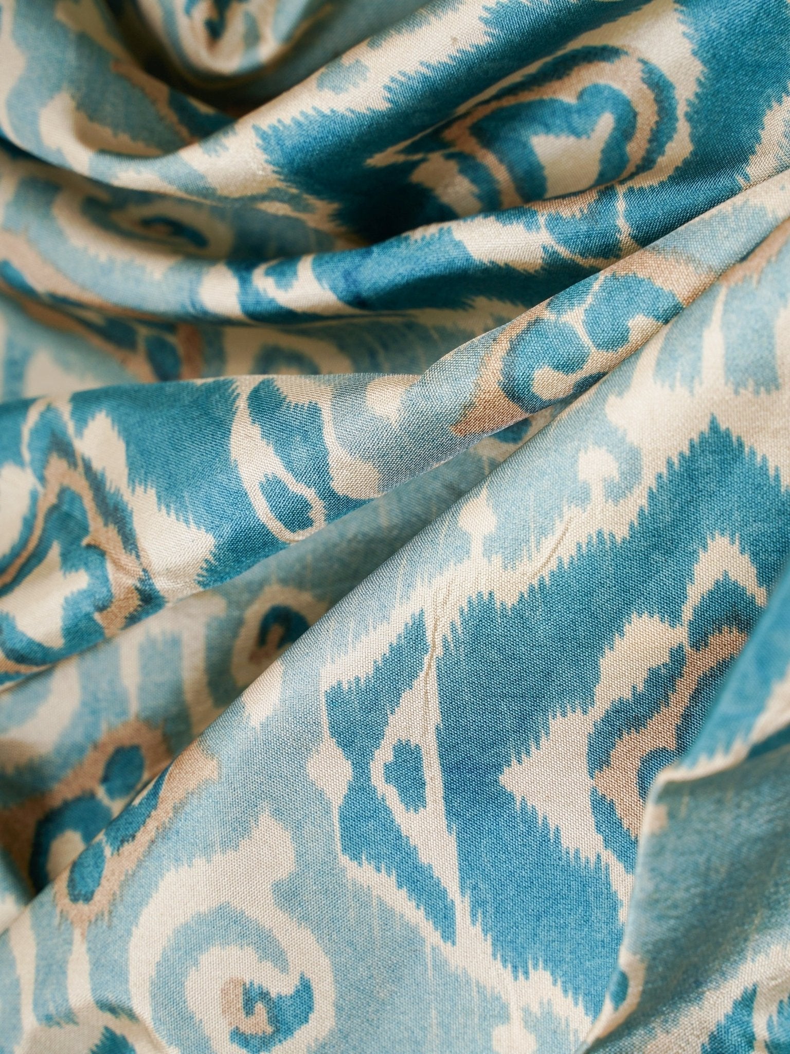 Satin Sea Blue  Semi Mushru Manoranjitham Weaves - Handloom Store