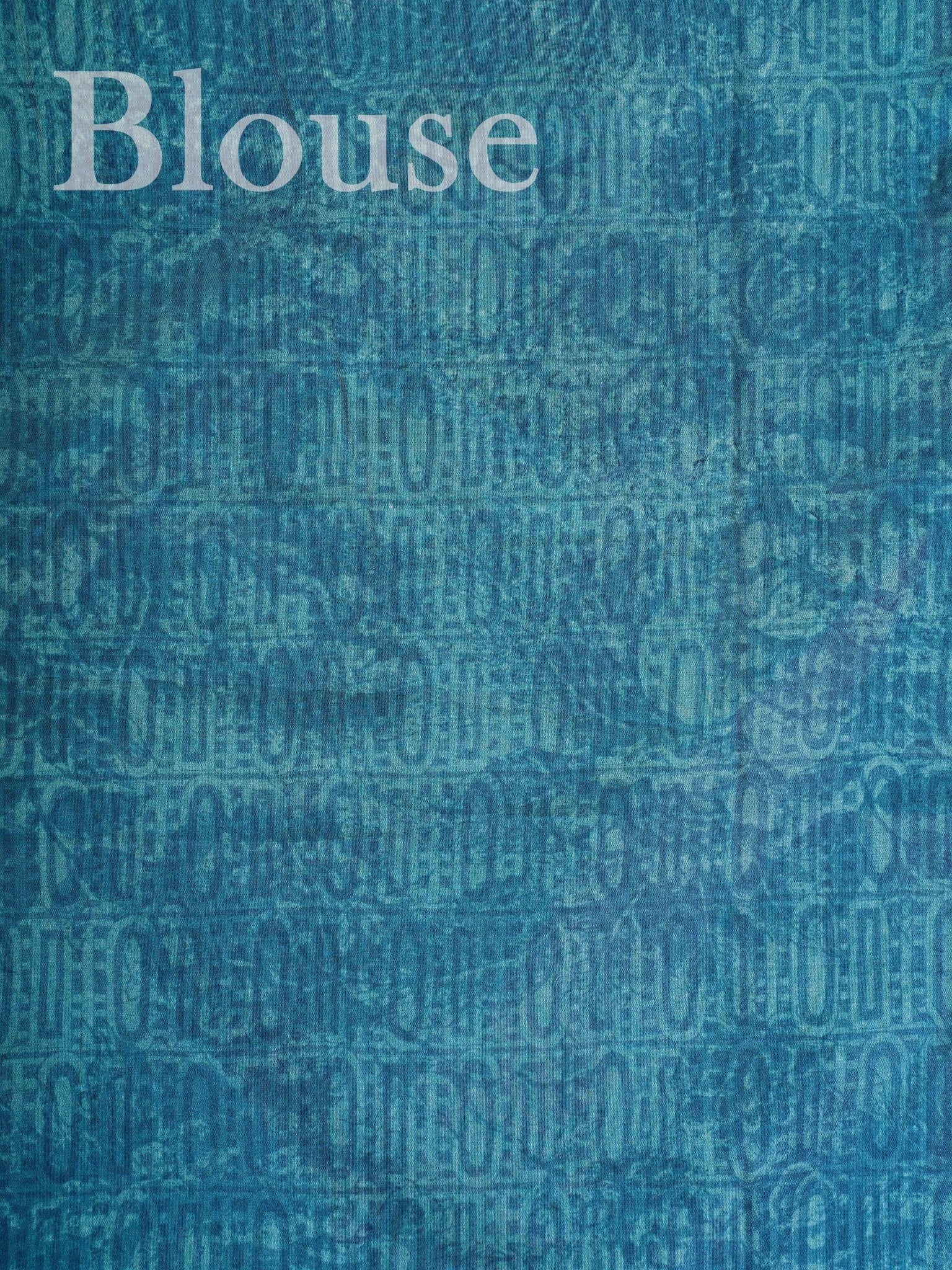 Satin Sea Blue  Semi Mushru Manoranjitham Weaves - Handloom Store