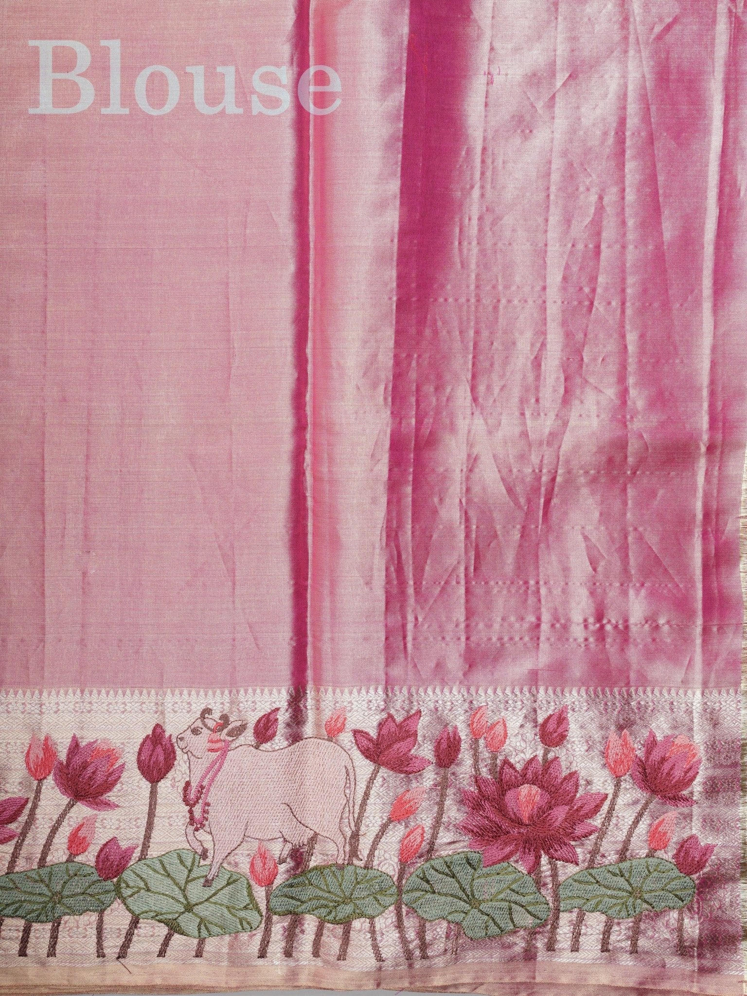 Kanchipuram Silk  100% Pure Silk  Manoranjitham Weaves - Handloom Store