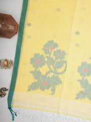 Cotton Yellow  100% Pure Cotton Manoranjitham Weaves - Handloom Store