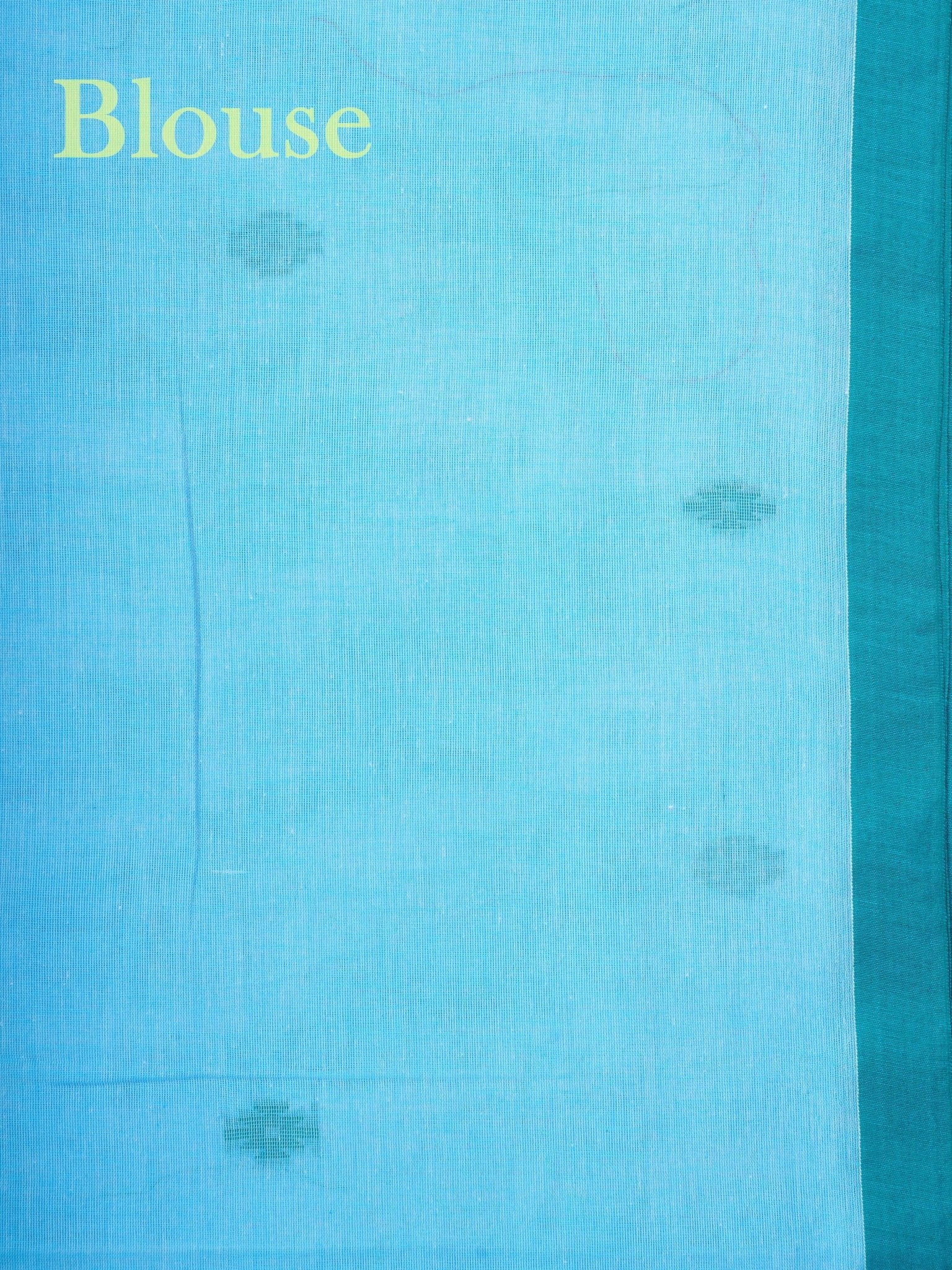 Cotton Blue 100% Pure Cotton Manoranjitham Weaves - Handloom Store