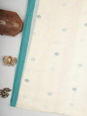 Cotton Cream 100% Pure Cotton Manoranjitham Weaves - Handloom Store