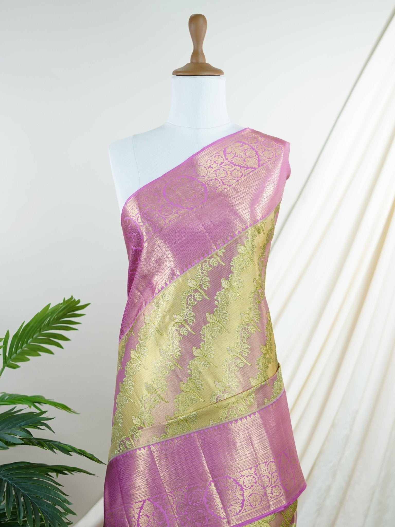 Kanchipuram Silk  100% Pure Silk  - Manoranjitham Weaves - Handloom Store