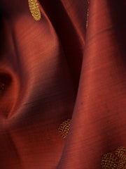 Kanchipuram Silk Brown 100% Pure Silk  Manoranjitham Weaves - Handloom Store
