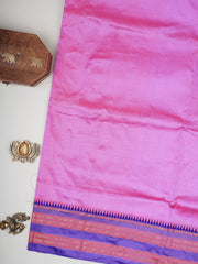 Narayanpet Lavender 100% Pure Silk  Manoranjitham Weaves - Handloom Store