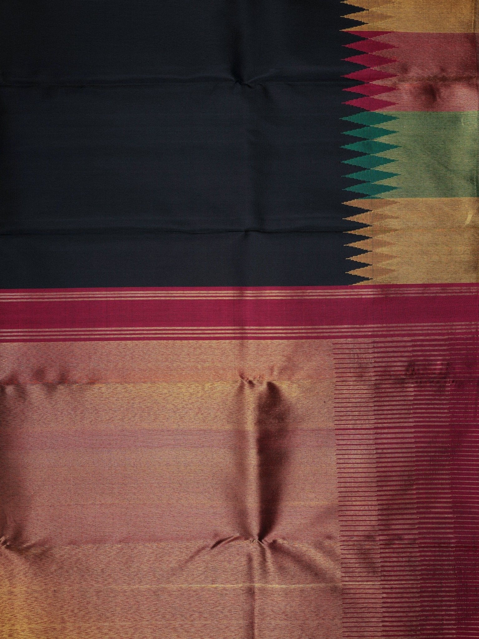Kanchipuram Silk  100% Pure Silk  Manoranjitham Weaves - Handloom Store