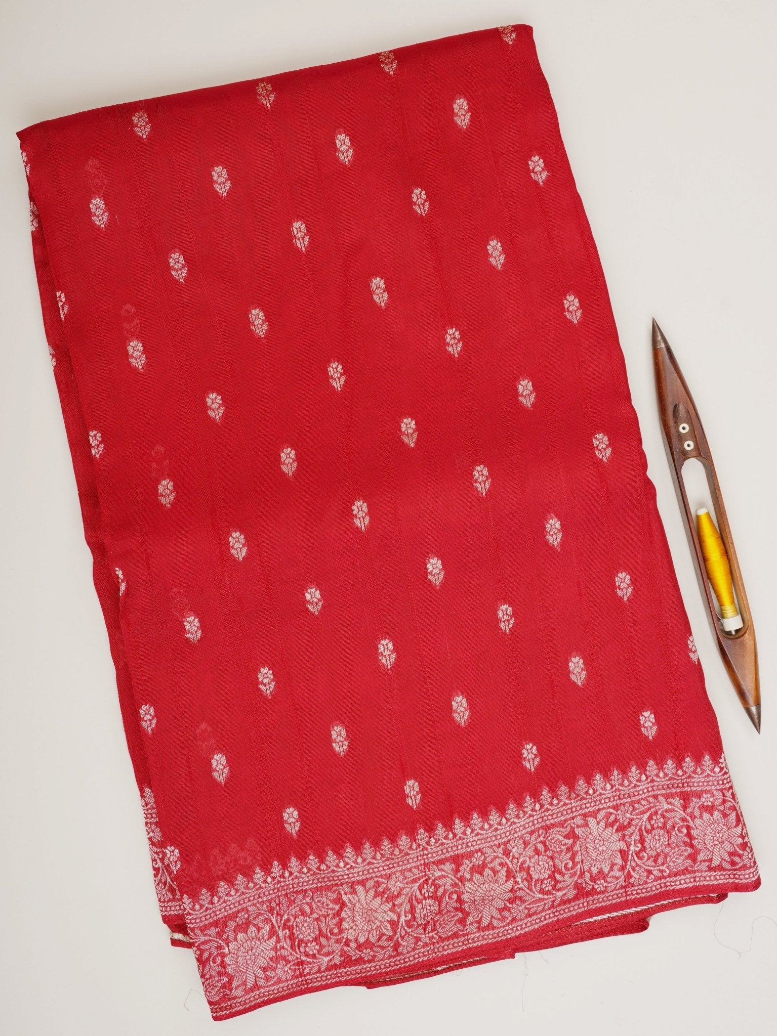 Georgette Red Tussar Georgette