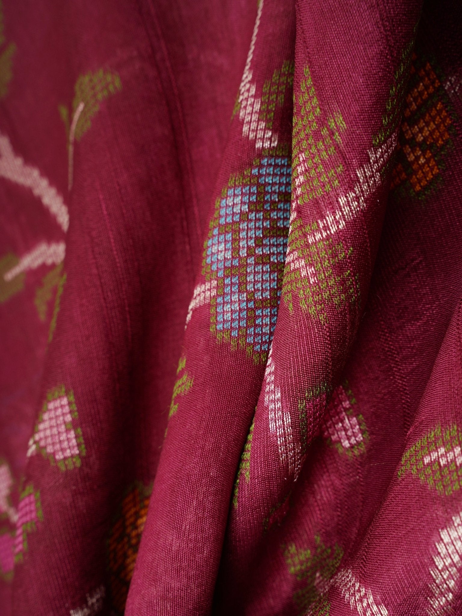 Georgette Wine Tussar Georgette
