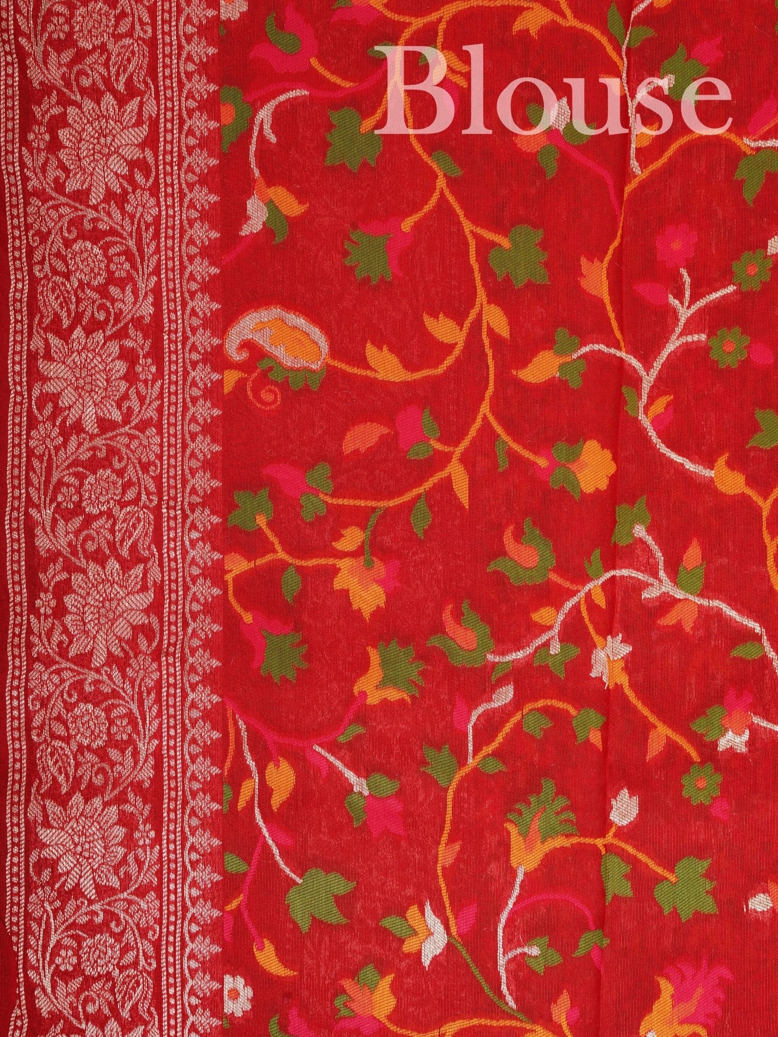 Georgette Red Tussar Georgette
