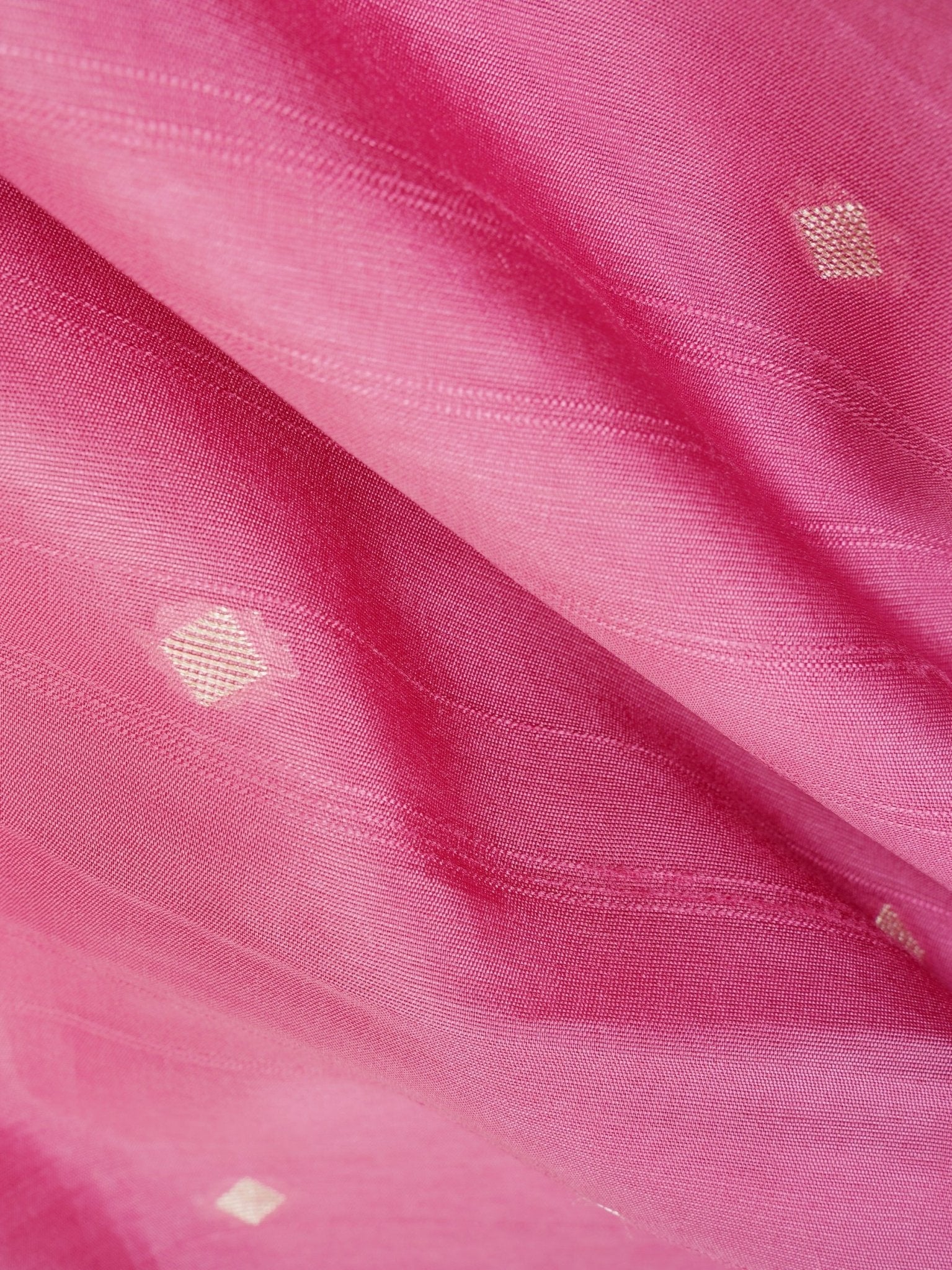 Georgette Baby Pink Tussar Georgette - Manoranjitham Weaves - Handloom Store