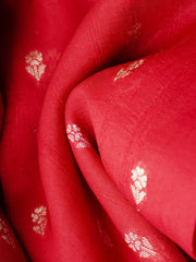 Georgette Red Tussar Georgette