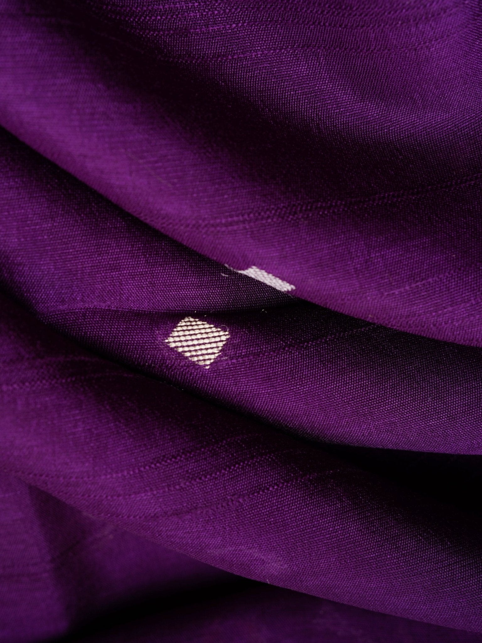 Georgette Violet Tussar Georgette - Manoranjitham Weaves - Handloom Store