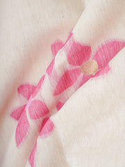 Cottons Cream Kora Cotton Manoranjitham Weaves - Handloom Store