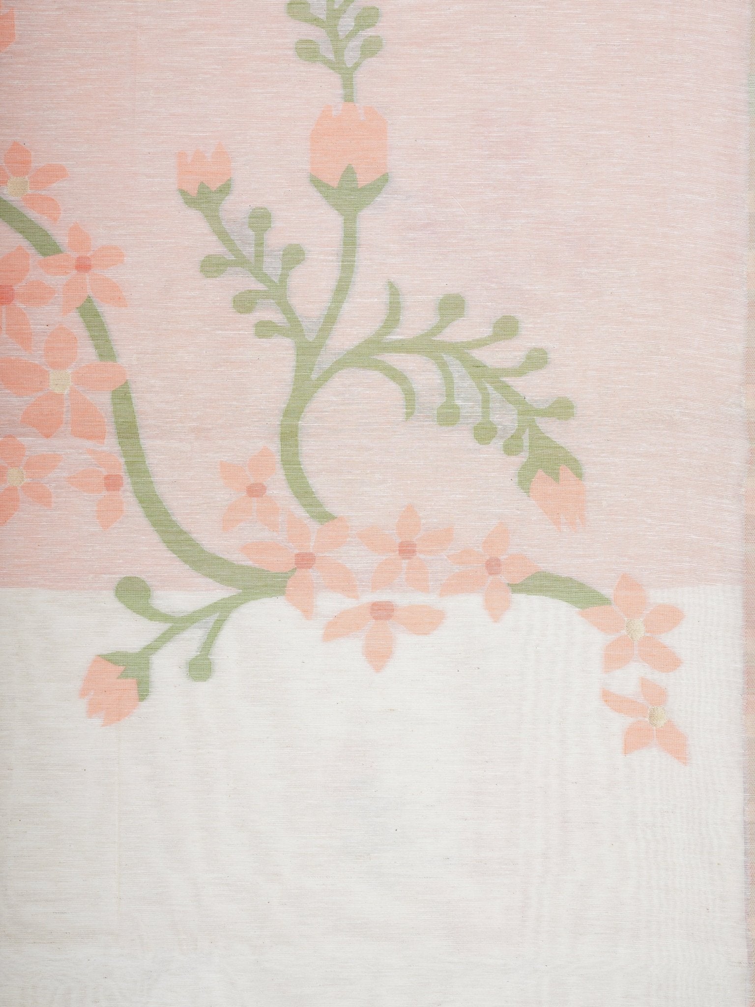 Cottons Cream 100% Pure Cotton Manoranjitham Weaves - Handloom Store