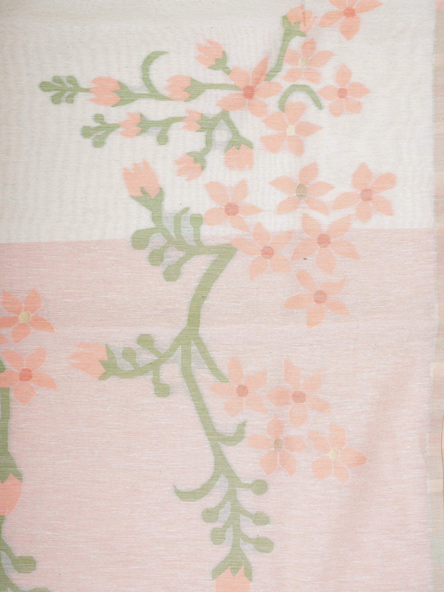Cottons Cream Kora Cotton Manoranjitham Weaves - Handloom Store