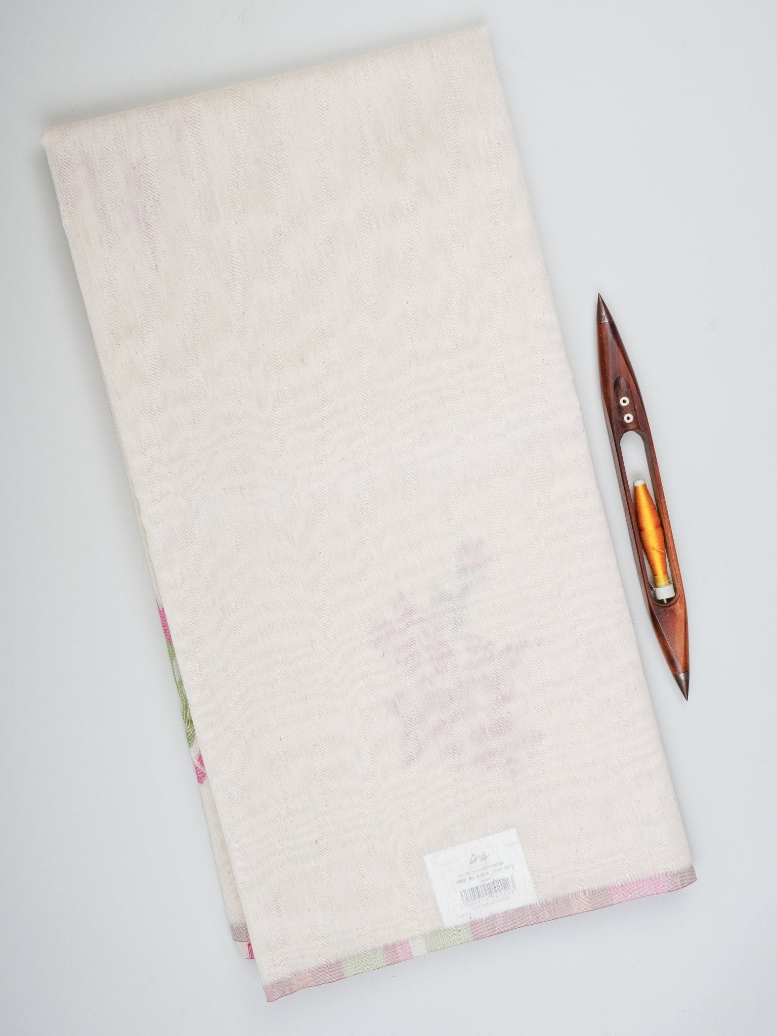 Cottons Cream Kora Cotton Manoranjitham Weaves - Handloom Store