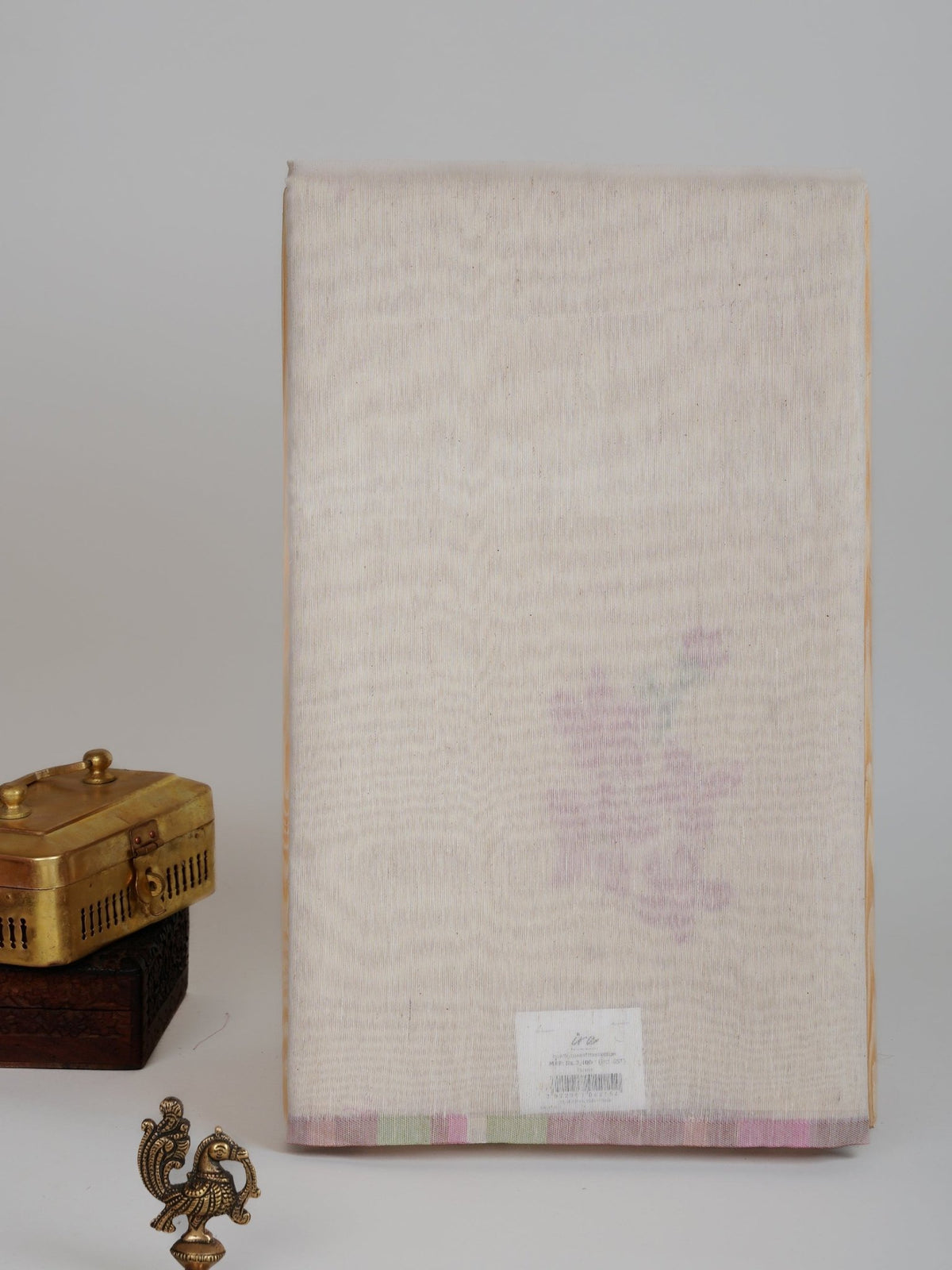 Cottons Cream Kora Cotton Manoranjitham Weaves - Handloom Store
