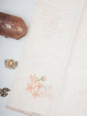 Cottons Cream 100% Pure Cotton Manoranjitham Weaves - Handloom Store