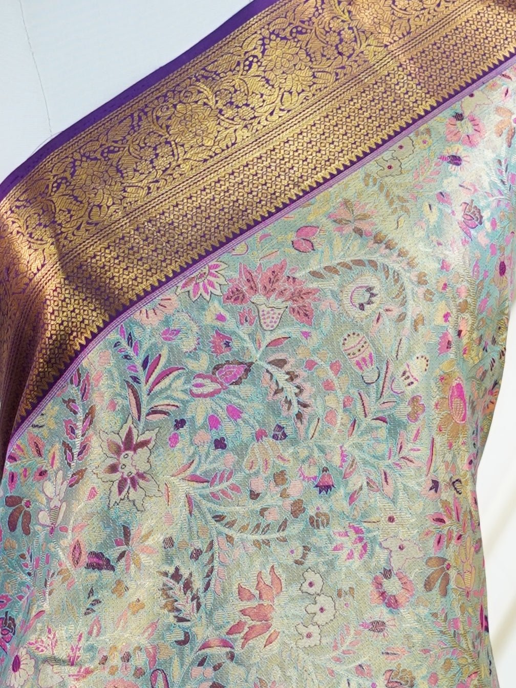 Kanchipuram Silk  100% Pure Silk  - Manoranjitham Weaves - Handloom Store