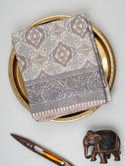 Satin Grey  Semi Mushru Manoranjitham Weaves - Handloom Store