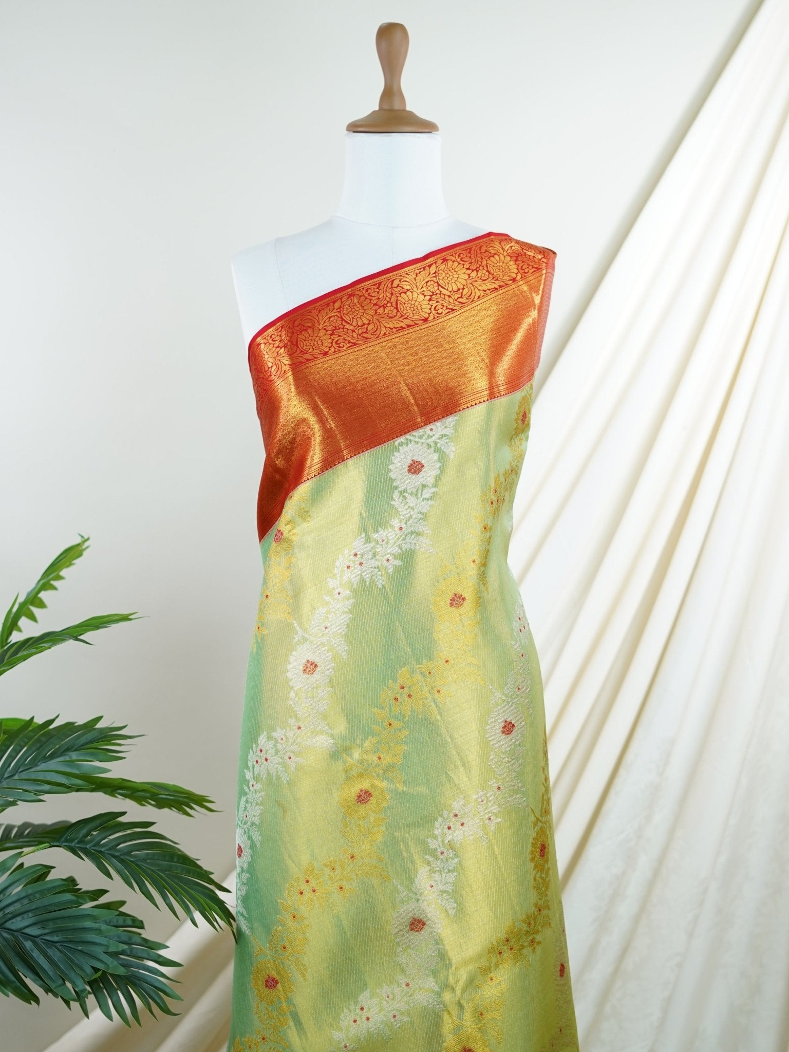Kanchipuram Silk  100% Pure Silk  - Manoranjitham Weaves - Handloom Store