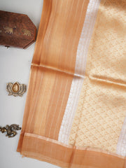 Katan Gold Kora Tissue Manoranjitham Weaves - Handloom Store